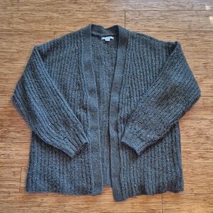 American Eagle Outfitters Charcoal Knit Cardigan